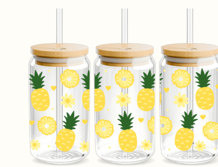 Pineapple Paradise Glass 🍍