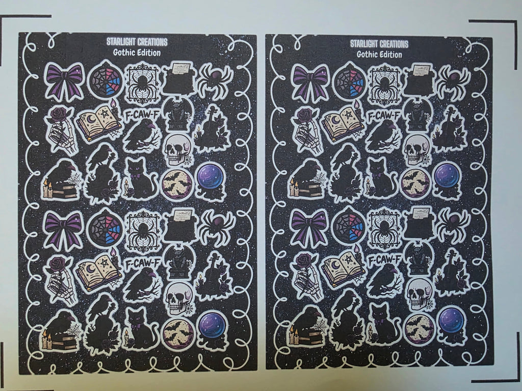 Gothic Edition Sticker Sheet