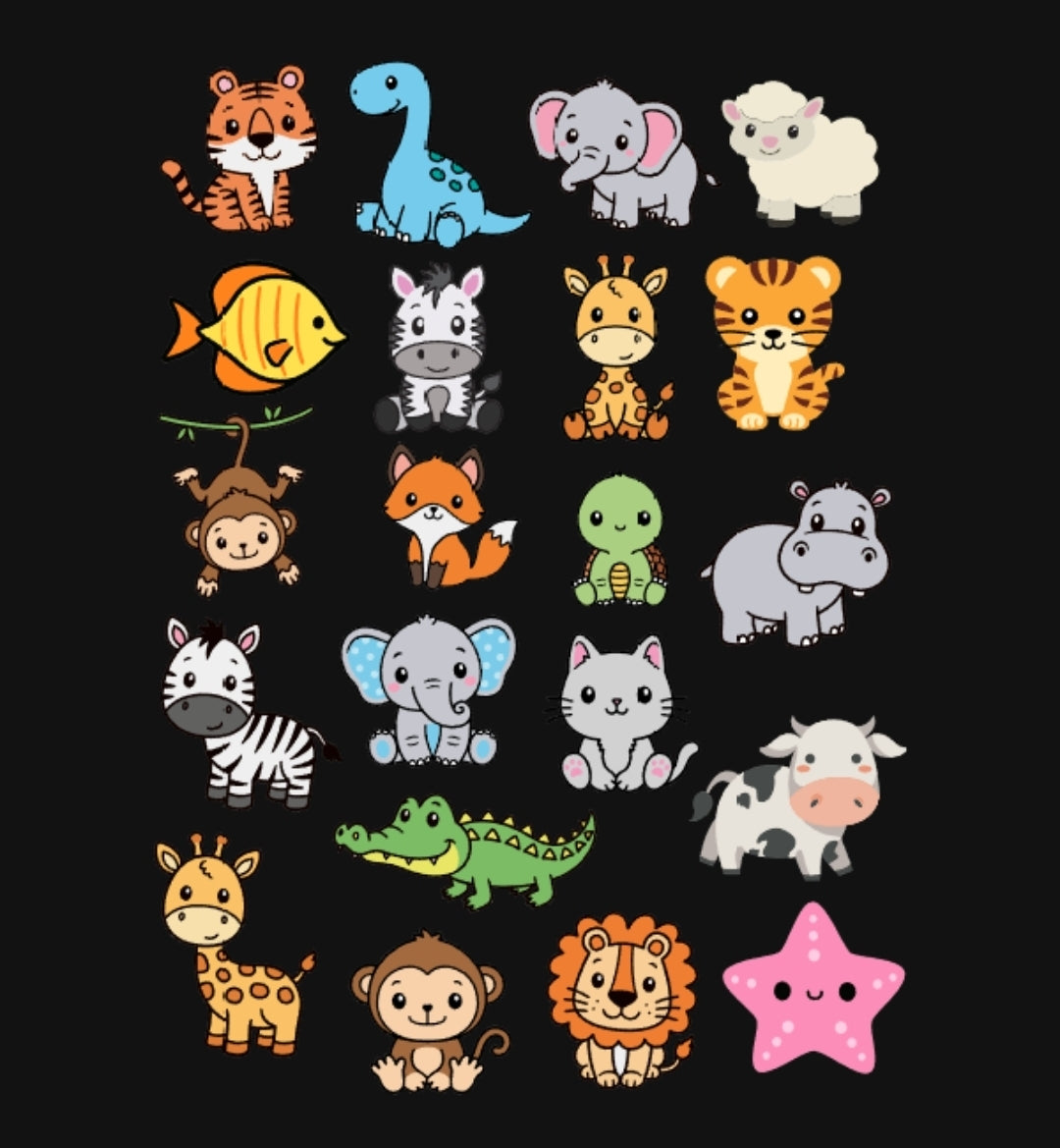 ✨ Cute Animal Sticker Sheet
